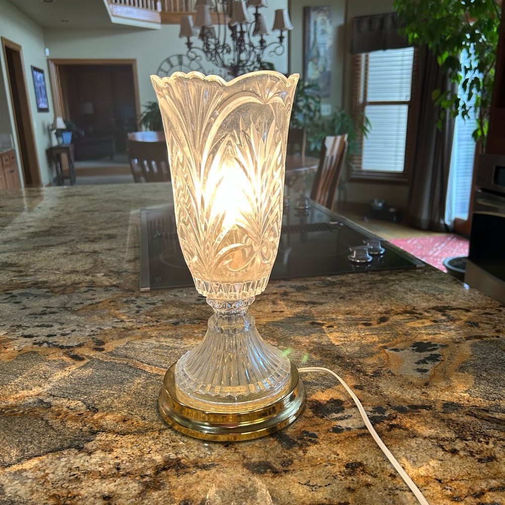 Beautiful crystal lamp